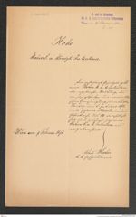 k.k. naturhistorisches Hofmuseum, Intendanzakten 1885-1896 (Hauer), Aktenzahl Z.148/1891, Seite 1